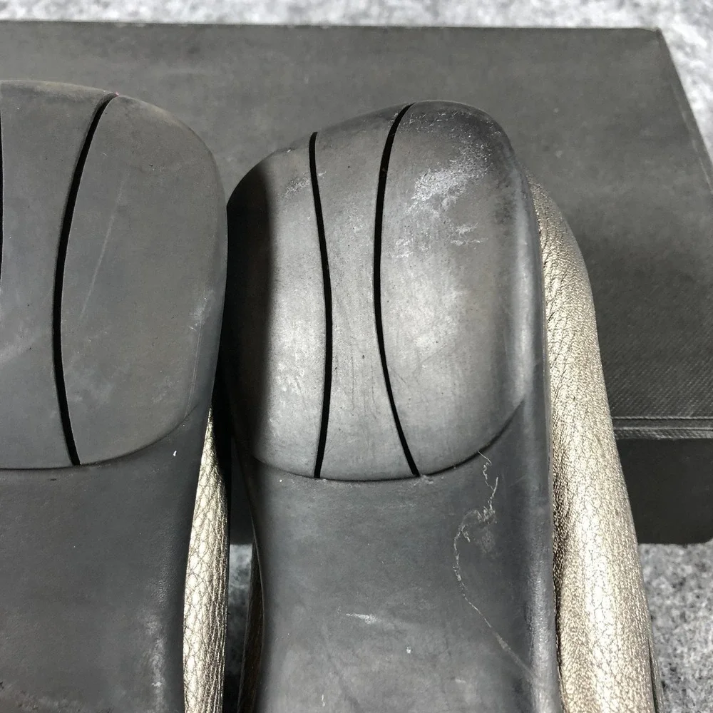 Naturalizer Shoes Womens‎ Size 8.5 M Metallic Pewter Pixie Loafers Driving Moc